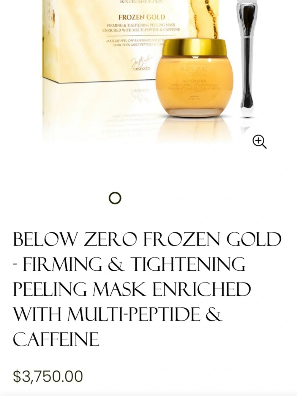 BELOW ZERO Frozen Gold Firming & Tightening Peeling Mask - Picture 5 of 5